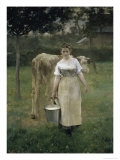 Manda Lametrie, the Farmer's Wife Giclee Print by Alfred Roll