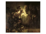 Saint Peter Denying Christ Giclee Print by Rembrandt van Rijn 