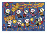 Panda Dance Giclee Print by Chen Jia Qi 