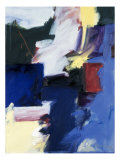 Abstract - Yellow, Blue Lámina giclée por Patricia Brown Abstract - Yellow, Blue Lámina giclée por Patricia Brown