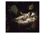 Danae reproduction procédé giclée par Rembrandt van Rijn 