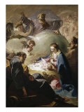 Nativity Giclée-tryk af Giovanni Battista Pittoni