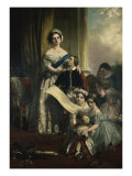 Queen Victoria and Her Children Giclee Print by John Callcott Horsley