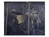 The Old Mine Mule Giclee Print by Richard Crist
