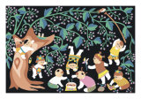 Playing Cricket Giclee Print by Chen Jia Qi Playing Cricket Giclee Print by Chen Jia Qi