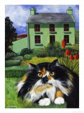 Persian Cat in Ireland (Chat Persan En Irland) Giclee Print by Isy Ochoa
