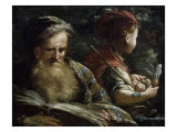 Allegory of Age Lámina giclée por Abraham Bloemaert