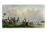 Landing of de Soto at Tampa Bay, 1539 Giclee Print by Seth Eastman