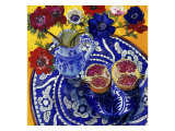 Anemones and Pomegranate (Anemones et Grenade) reproduction procédé giclée par Isy Ochoa