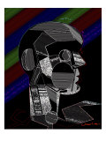 Cubo-Robotic Profile Giclee Print by Charlie Chann