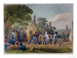Dog Dance of the Dakotas Giclee Print by Seth Eastman