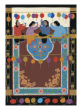 Weaving Carpet Giclee Print by Chen Lian Xing 