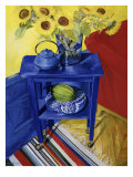 Sunflowers and Melon of Spain Giclee Print by Isy Ochoa
