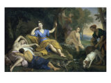 The Repose of Diana Giclee-trykk av Louis de Boulogne