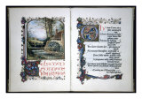 Calligraphic Sonnets-Title Page and Following Page Giclee Print by John Keats
