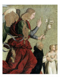 Annunciation with Children and the Cardinal Giclee Print by Antoniazzo Romano
