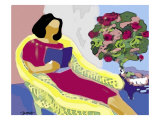 Afternoon Reading Lámina giclée por Diana Ong Afternoon Reading Lámina giclée por Diana Ong