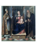 Madonna and Child with Saints Giclee Print by Galeazzo Campi