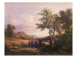 Christ and the Pharisees reproduction procédé giclée par Edward Armitage
