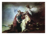 Sacrifice of Isaac Giclee Print by Antonio Guardi