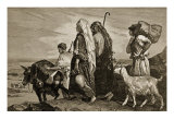 The Exile from Judah Giclee-trykk av Alexandre Bida