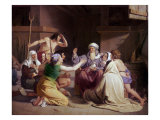 Noah in the Ark with the Olive Branch Giclee Print by Ditlev Konrad Blunck