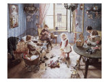 Nursery Giclee Print by Fritz von Uhde