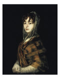 Senora Sabasa Garcia Reproduction procédé giclée par Francisco de Goya