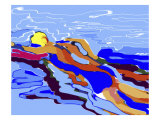 Swimmer reproduction procédé giclée par Diana Ong