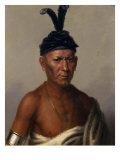 Wakechai (Crouching Eagle) a Sauk Chief Giclee Print by Charles Bird King