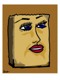 Bag Lady Giclee Print by Diana Ong