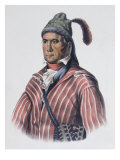 Menawa (Oakfuskee Chief) Giclee Print by Charles Bird King