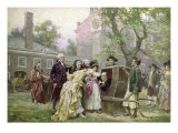 Franklin's Sedan Chair Giclee Print by Jean Leon Gerome Ferris Franklin's Sedan Chair Giclee Print by Jean Leon Gerome Ferris