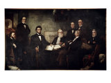 The First Reading of the Emancipation Proclamation Giclee Print by Francis Bicknell Carpenter