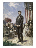 The Gettysburg Address Giclee Print by Jean Leon Gerome Ferris