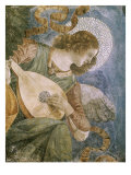 Angel with Lute Giclée-tryk af Melozzo da Forlí Angel with Lute Giclée-tryk af Melozzo da Forlí