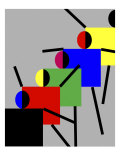 Stick Figures Giclee Print by Diana Ong