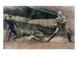 First Out of a Double Play Giclee Print by Lance Richbourg