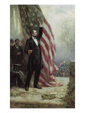 Lincoln at Independence Hall Giclee Print by Jean Leon Gerome Ferris