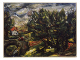 Landscape with Two Figures Giclee Print by Leon Kelly