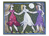 The Three Fairies in the Woods reproduction procédé giclée par Leslie Xuereb