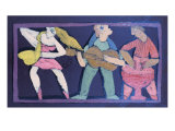 Trio de Jazz reproduction procédé giclée par Leslie Xuereb