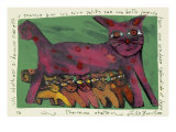 Happy Cat reproduction procédé giclée par Leslie Xuereb
