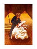 Sheep Shearing Giclee Print by John Newcomb Sheep Shearing Giclee Print by John Newcomb