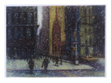 Wall Street Blizzard, New York City Giclée-Druck von Patti Mollica