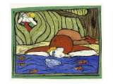 Narcissus and Echo reproduction procédé giclée par Leslie Xuereb