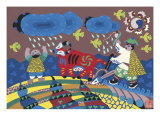 Early Spring Rain Giclee Print by Hui Shu Yi 