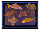 Golden Guppies Lámina giclée por Marilee Whitehouse Holm Golden Guppies Lámina giclée por Marilee Whitehouse Holm