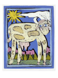 Smiling Cow reproduction procédé giclée par Leslie Xuereb