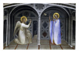 The Annunciation (panel) Giclée-Druck von Giusto De' Menabuoi